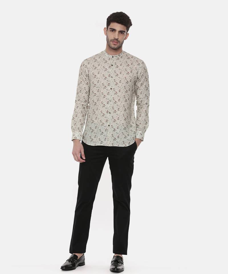 Pastel Green Linen Shirt