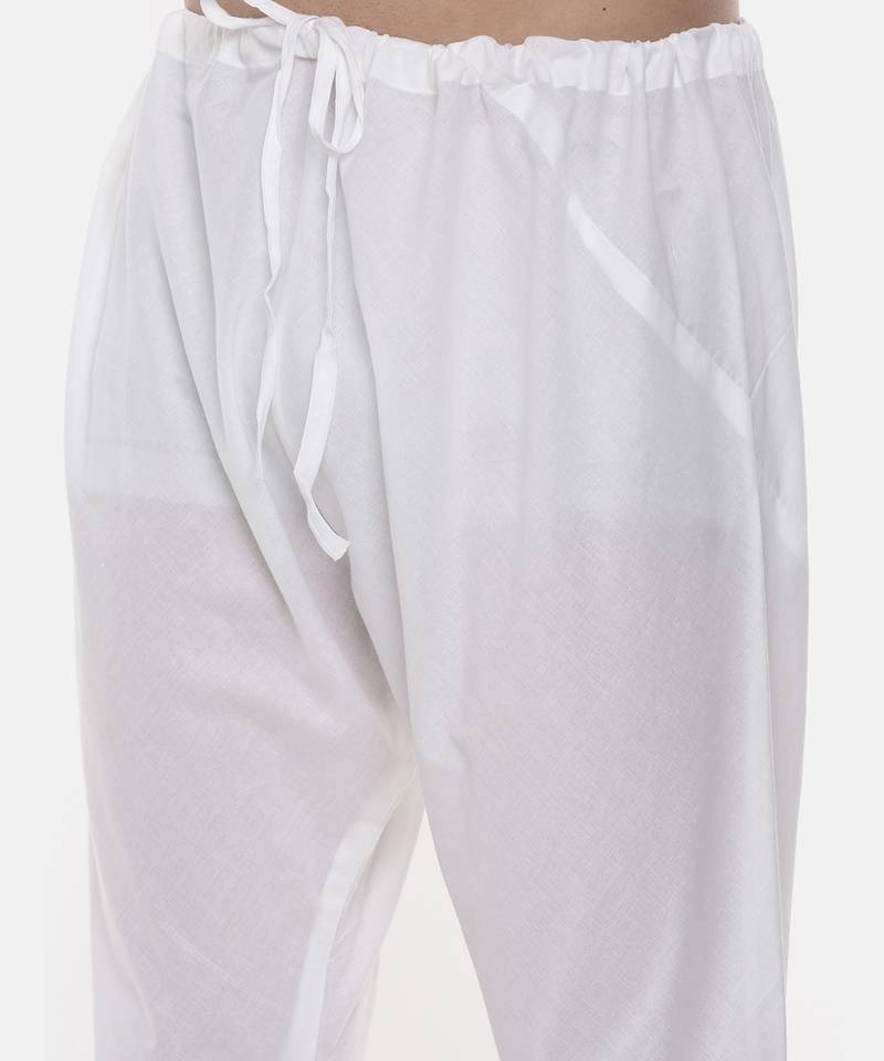 Green Blue Printed Linen Kurta