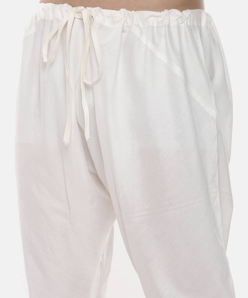 Pink Ivory Embroidered Silk Kurta