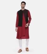 Black Open Silk Jacket