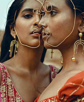 Rust Full Kali Velvet Lehenga 7