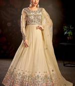 Chiku embroidered net salwar