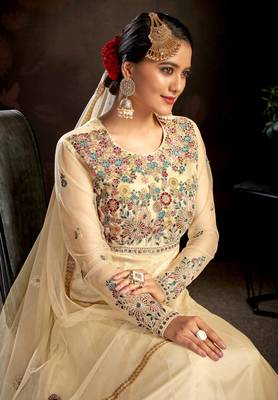 Chiku embroidered net salwar 4