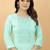 Green plain viscose party-wear-kurtis