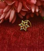 Turquoise diamond nose-ring