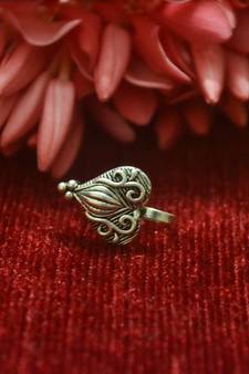 Silver Designer clip or clipon oxidised nosering or Oxidized nosepin