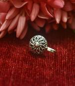 Silver Designer clip or clipon oxidised nosering or Oxidized nosepin