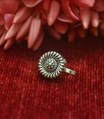 Silver Designer clip or clipon oxidised nosering or Oxidized nosepin