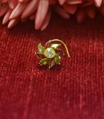 Star Designer Gold Plated diamond nosering or nosepin