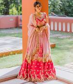 Pink Embroidery Lehenga