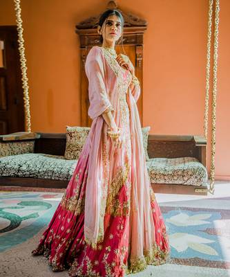 Pink Embroidery Lehenga 8