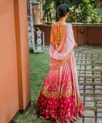 Pink Embroidery Lehenga 9
