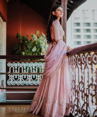 Pink Embroidery Lehenga 6