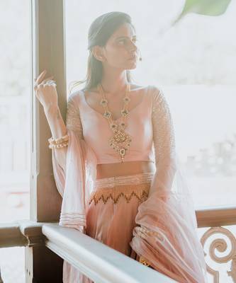 Pink Embroidery Lehenga 9