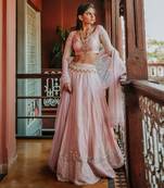 Pink Embroidery Lehenga