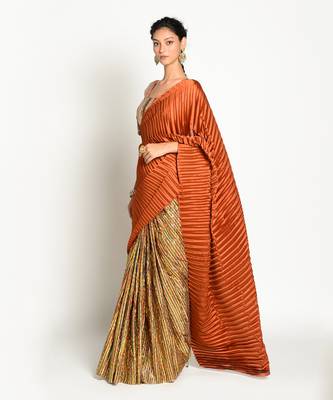 Tangerine Aayat Saree 4