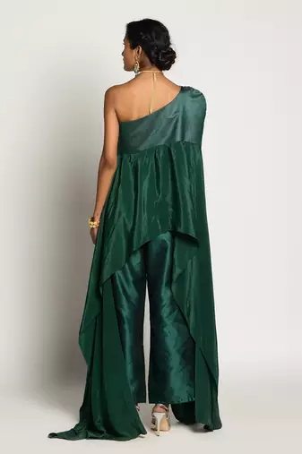 Bottle Green Pant Set