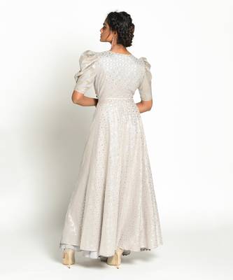 Grey elizabeth anarkali Set 6