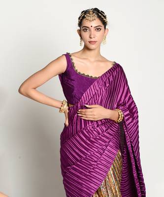 Purple Samyukta Saree 5