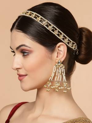 Gold pearl hair-accessories 1