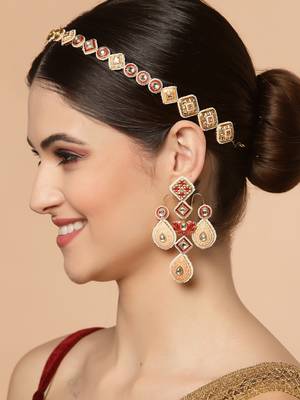 Red pearl hair-accessories 1
