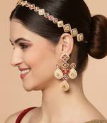 Red pearl hair-accessories