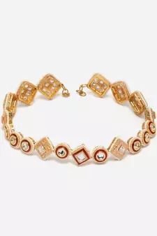 Red pearl hair-accessories