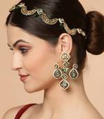 Green pearl hair-accessories