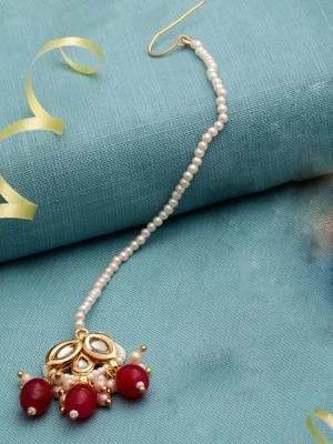 Red pearl hair-accessories 2