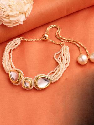 Gold pearl bracelets 2