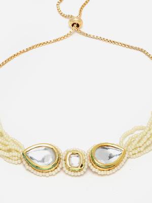 Gold pearl bracelets 4