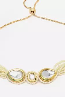 Gold pearl bracelets