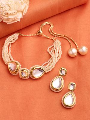 Gold pearl jewellery 2