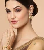 Pink pearl necklace-sets