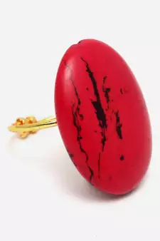 Red pearl rings
