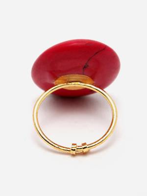 Red pearl rings 5