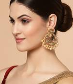 Red pearl earrings