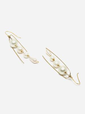 White pearl earrings 4