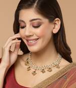 Gold pearl necklaces