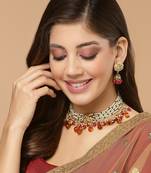 Red pearl necklace-sets
