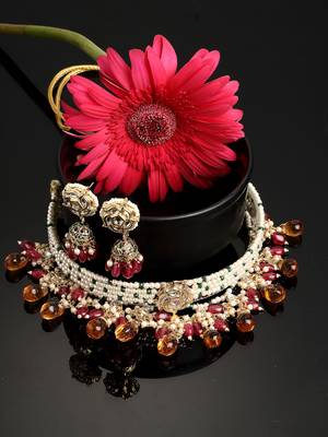 Red pearl necklace-sets 2