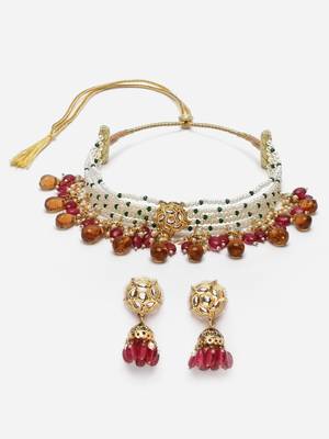 Red pearl necklace-sets 3