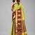 Yellow woven cotton silk saree with blouse
