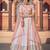 Shubhkala Light Pink White Thread And Sequins Embroidered Georgette Wedding Lehenga