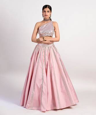 Stereo pastel Pink lehenga 1
