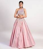 Stereo pastel Pink lehenga