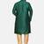 Green plain cotton silk kurta-pajama
