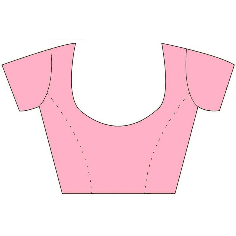 CLASSICATE from the house of The Chennai Silks Pink Printed Gadwal Pure Cotton Saree With Running Blouse