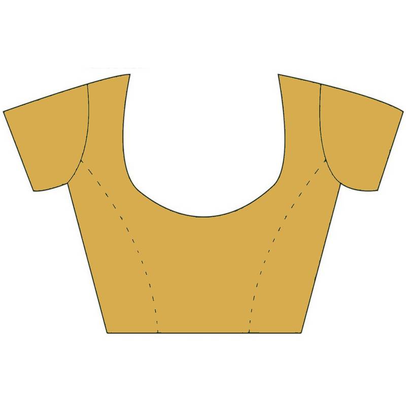 CLASSICATE from the house of The Chennai Silks Yellow Printed Gadwal Pure cotton Saree With Running Blouse