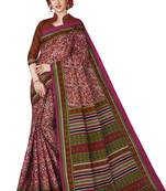 CLASSICATE from the house of The Chennai Silks Multicolor Printed Daily Wear Pure Cotton Saree With Running Blouse